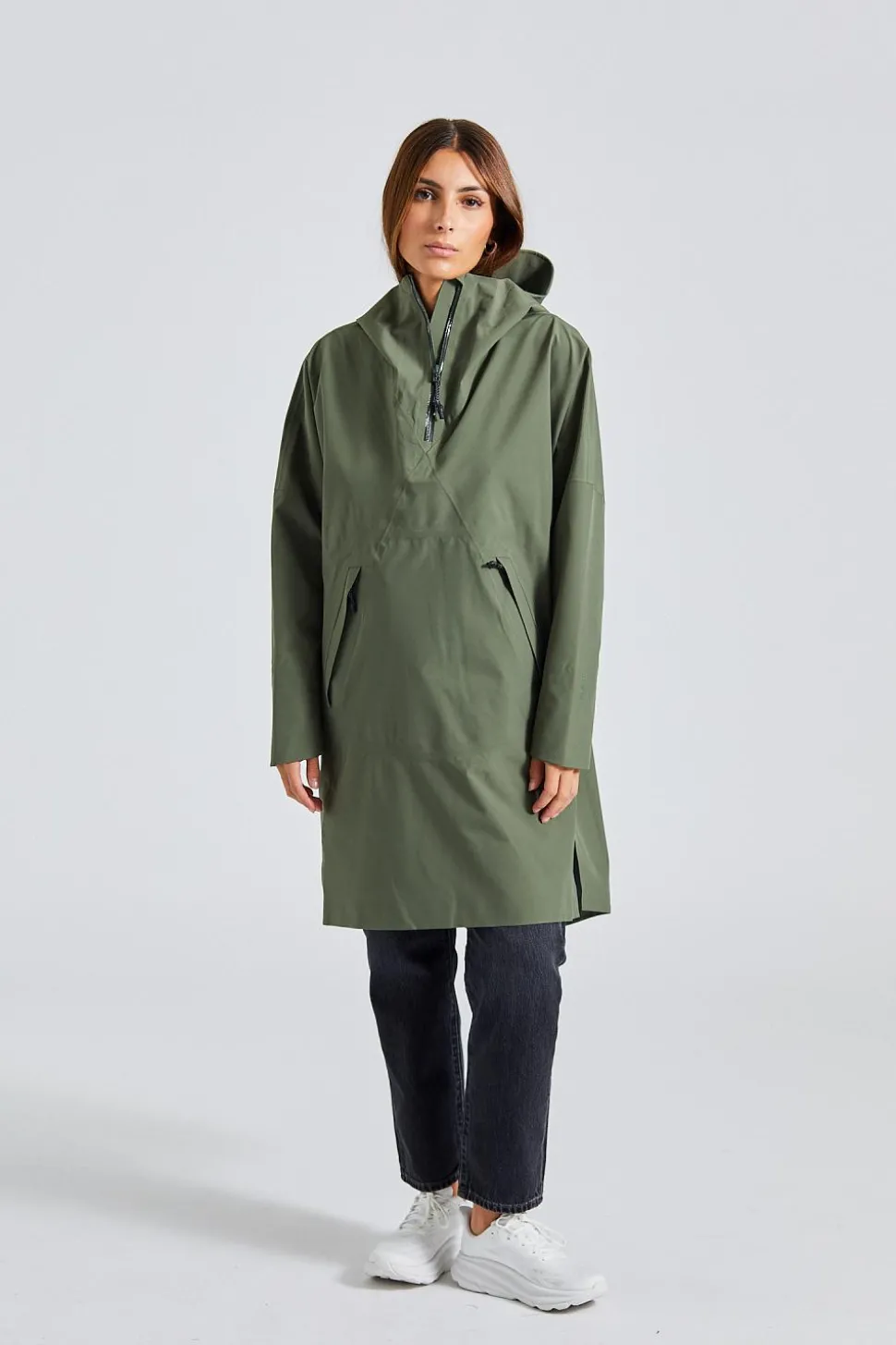 Aalesund Poncho Dusty Green