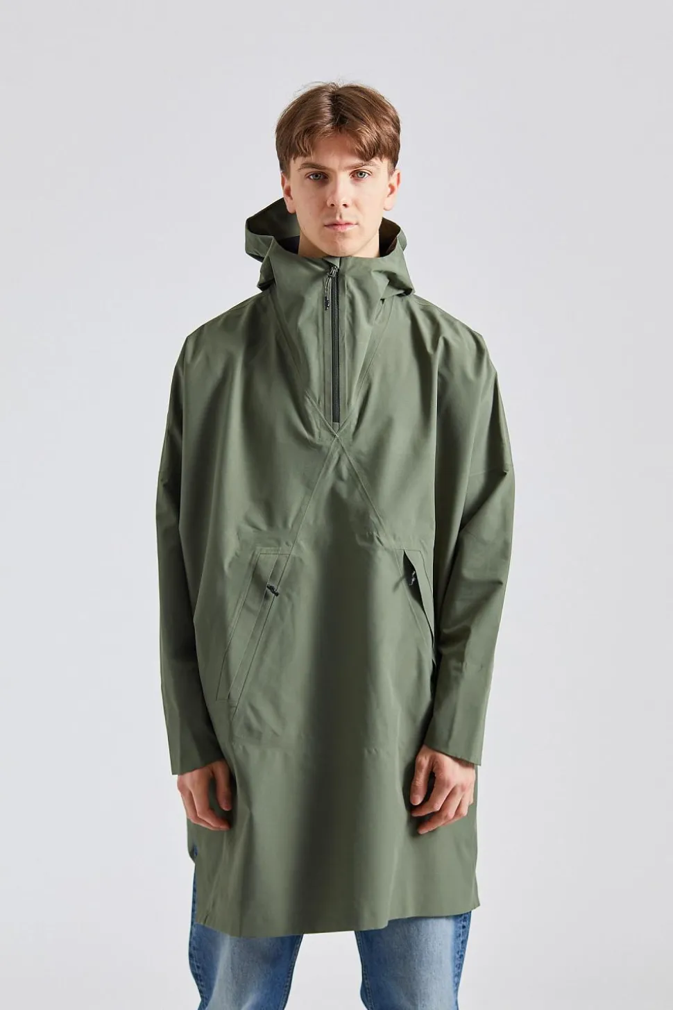 Aalesund Poncho Dusty Green
