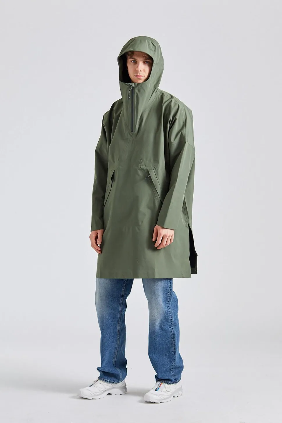 Aalesund Poncho Dusty Green