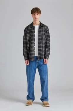 Above Shirt Black Fishnet Cloth
