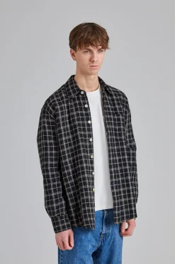 Above Shirt Black Fishnet Cloth