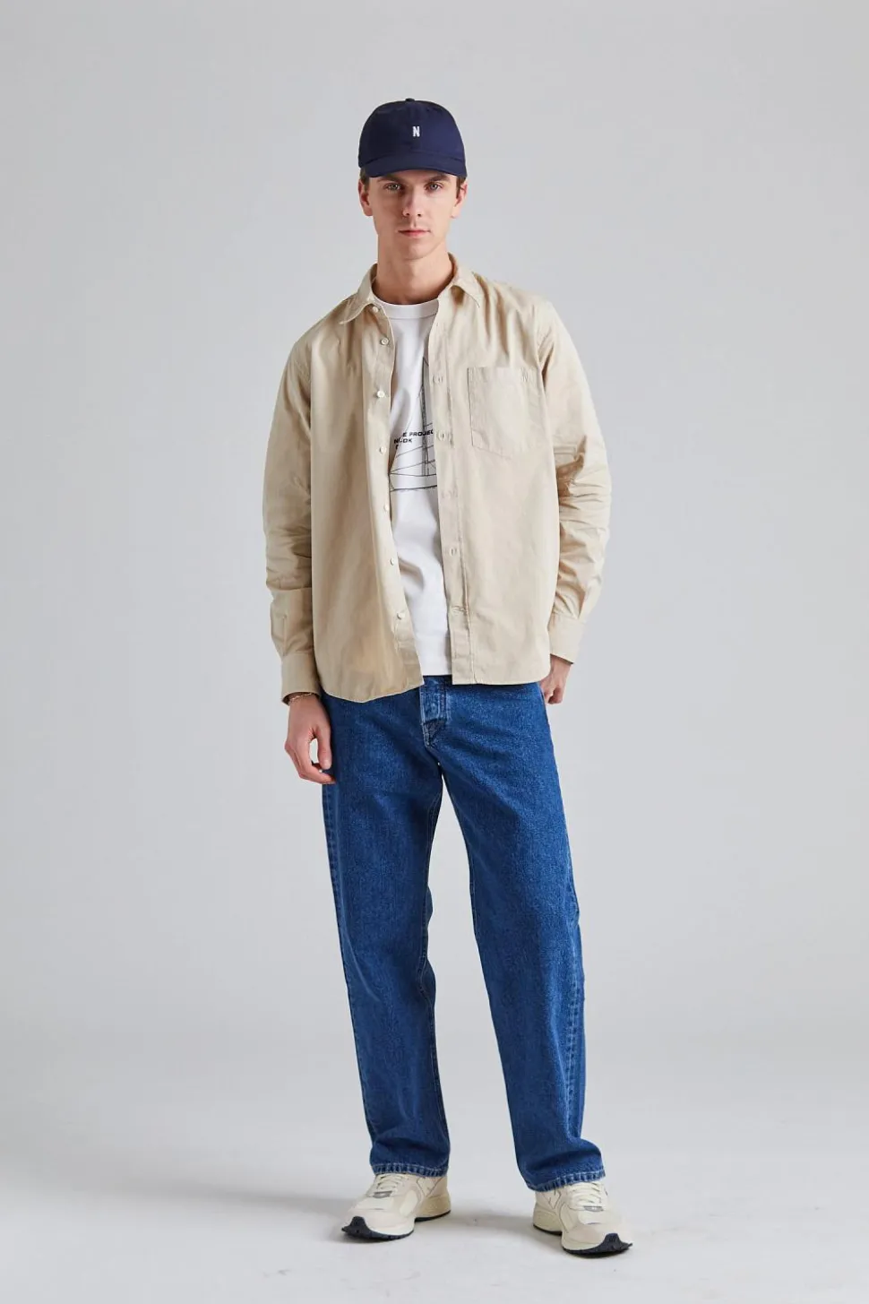 Algot Twill Shirt Oatmeal