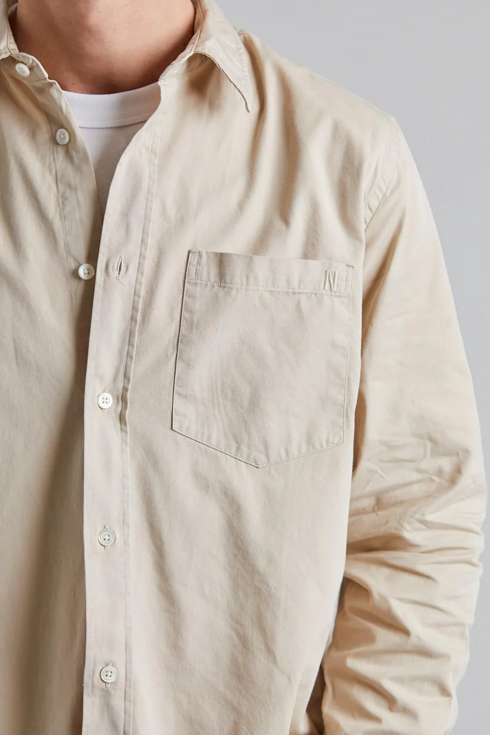 Algot Twill Shirt Oatmeal