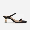 Ali Leather Snake Black
