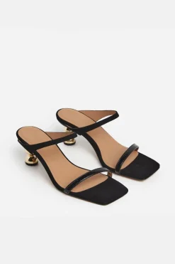 Ali Leather Snake Black