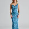 Almeria Dress Dusty Blue