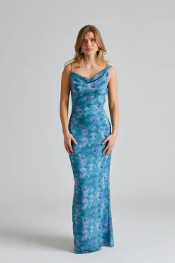Almeria Dress Dusty Blue