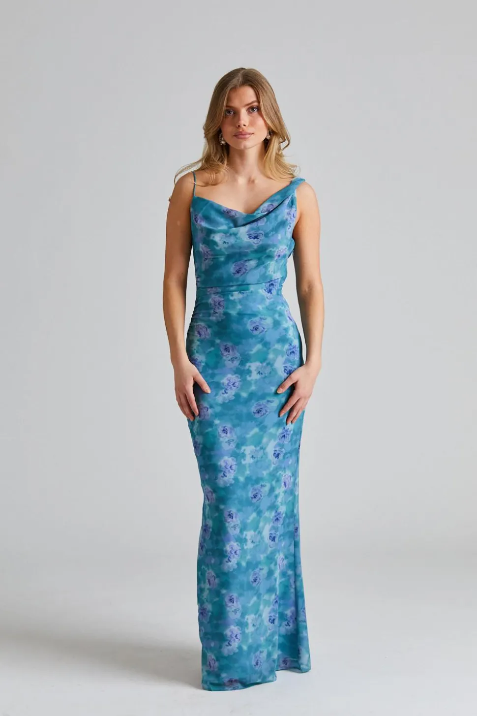 Almeria Dress Dusty Blue