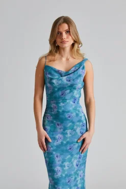 Almeria Dress Dusty Blue
