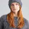 Alpaca Knit Beanie Dark Grey Melange