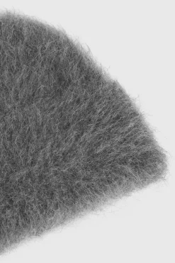 Alpaca Knit Beanie Dark Grey Melange