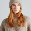 Alpaca Knit Beanie Truffle Melange