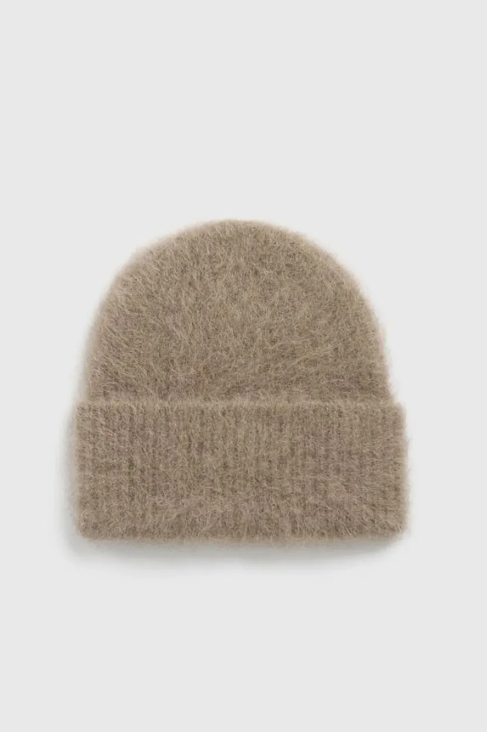 Alpaca Knit Beanie Truffle Melange