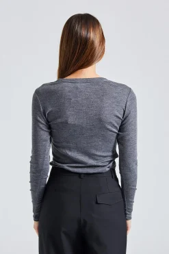 Andrea Wool Longsleeve Mid Grey
