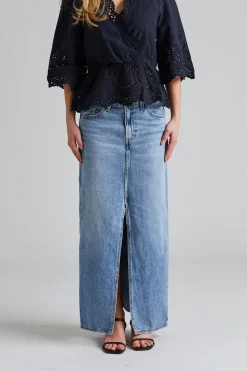 Ankle Column Skirt Please Hold