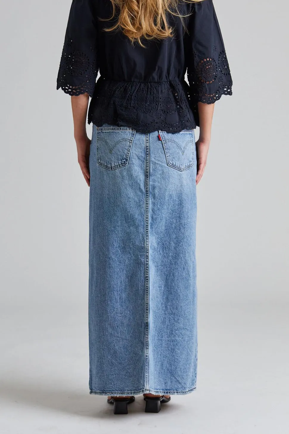 Ankle Column Skirt Please Hold