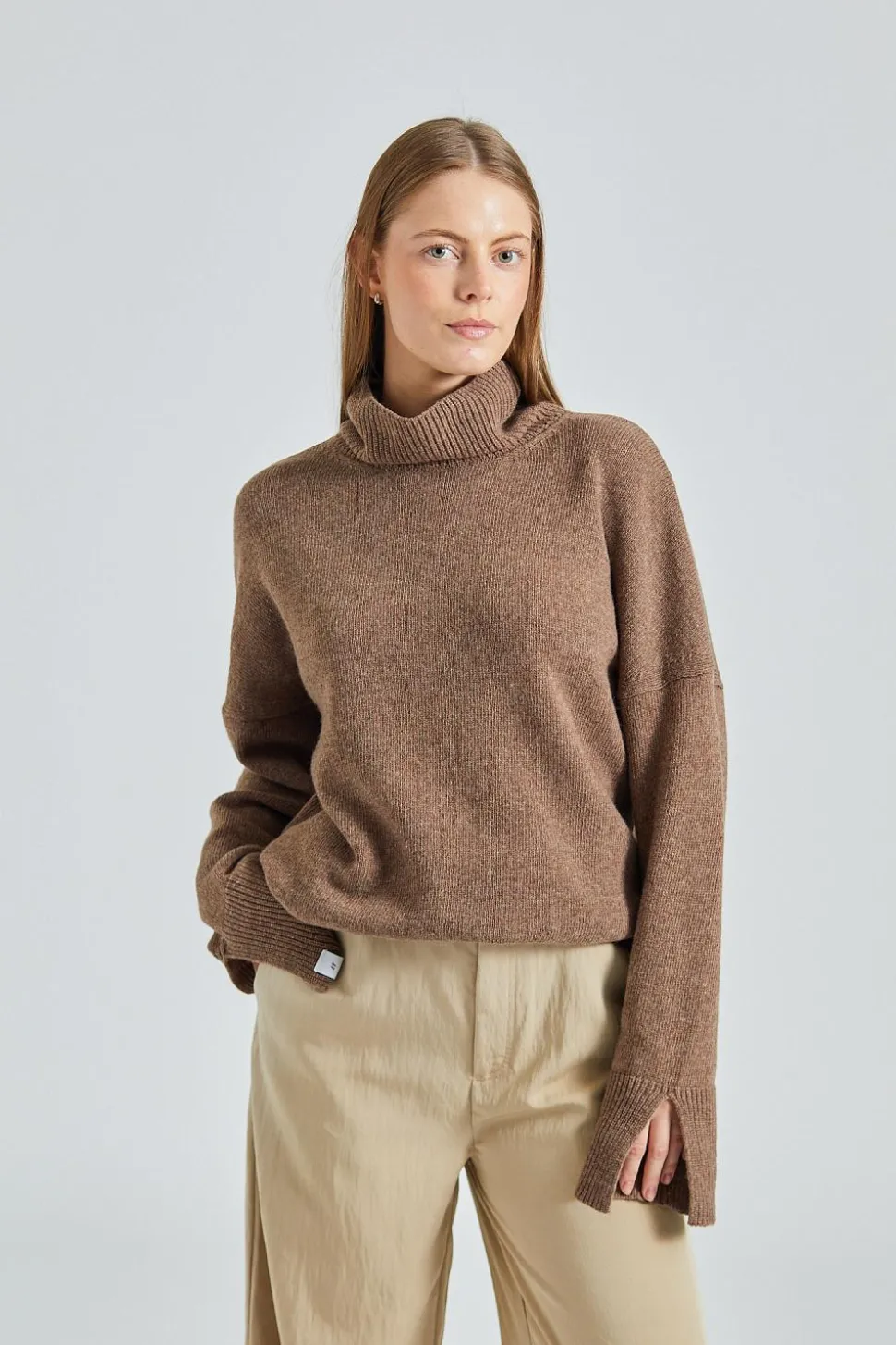 Anna TN Sweater Brown Melange
