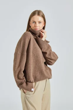 Anna TN Sweater Brown Melange