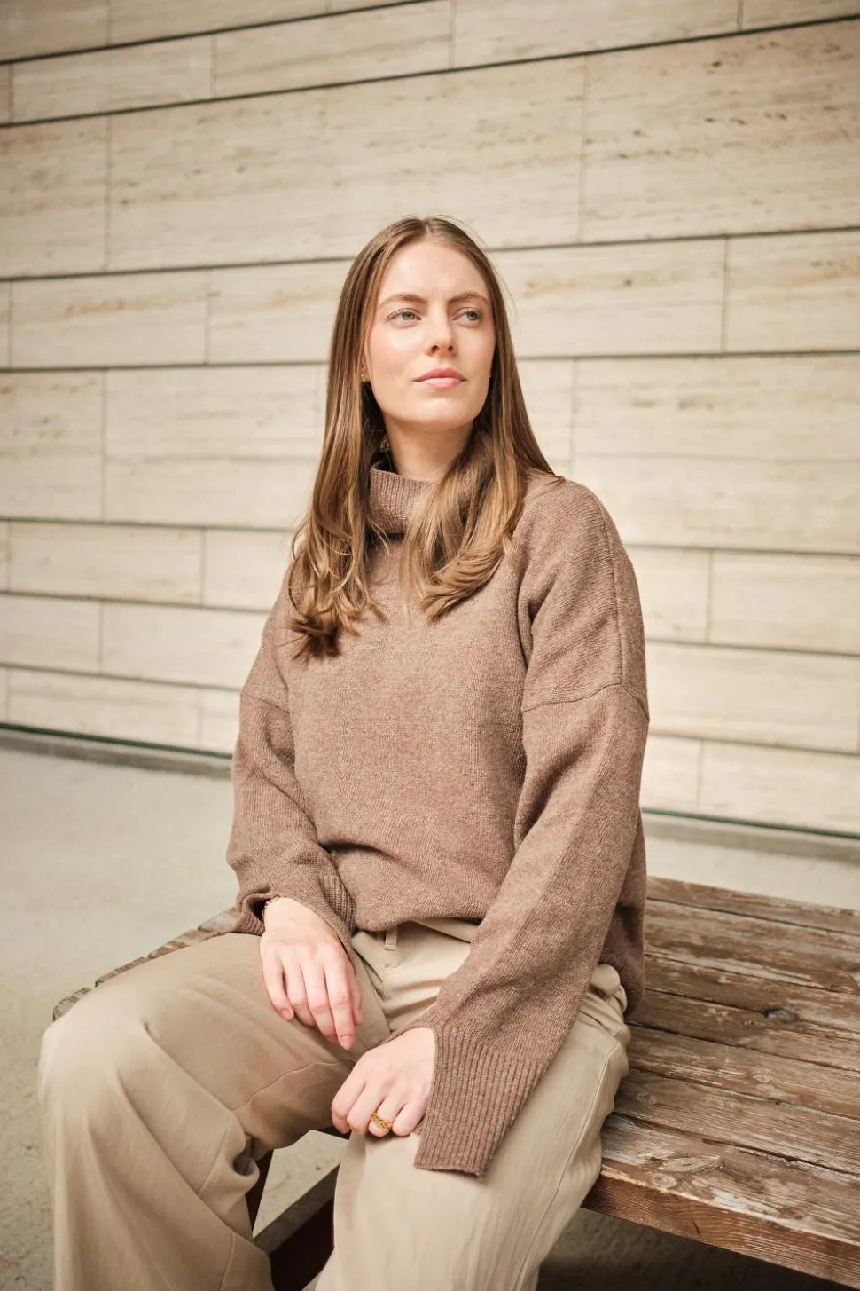 Anna TN Sweater Brown Melange