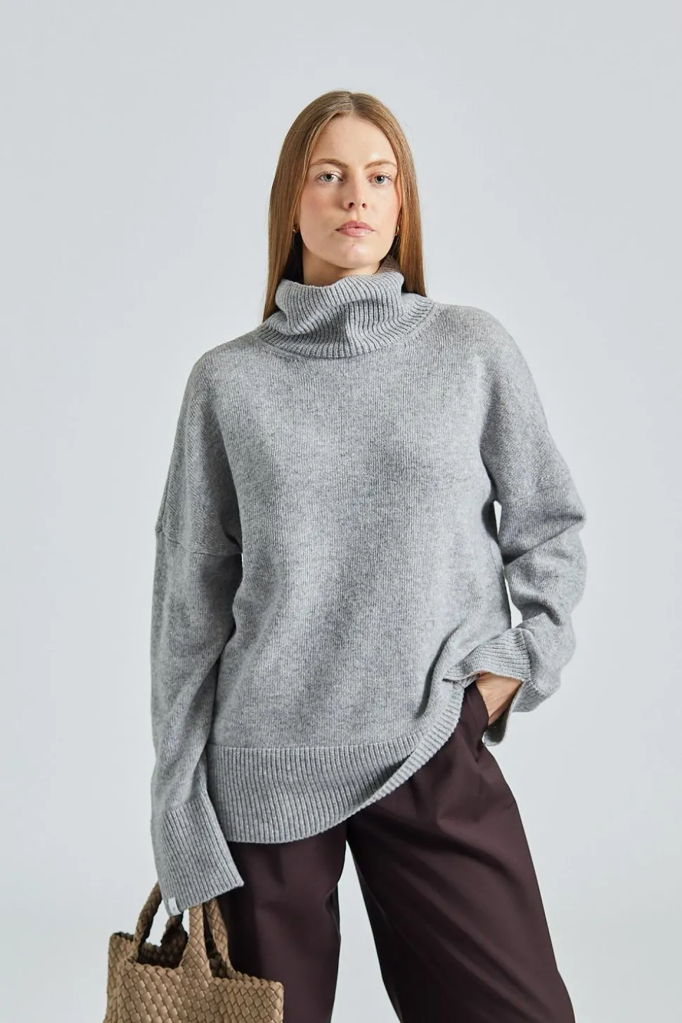 Anna TN Sweater Grey Melange
