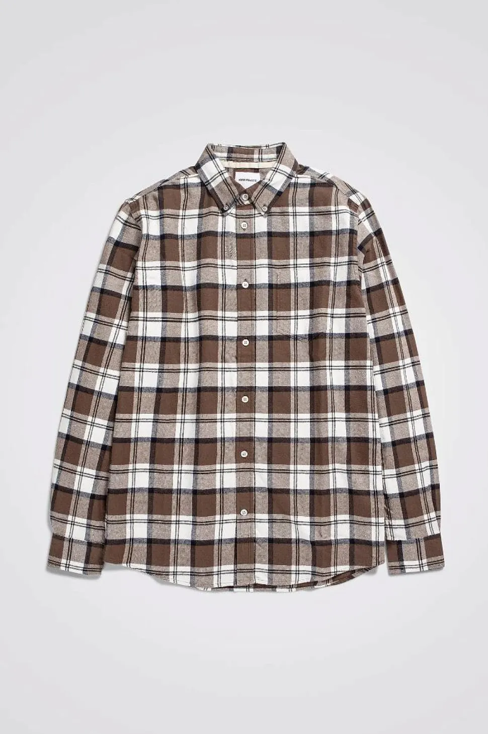 Anton Brushed Flannel Check Taupe
