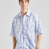 Aron SS Shirt Creased Print