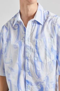 Aron SS Shirt Creased Print