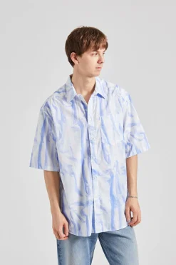 Aron SS Shirt Creased Print
