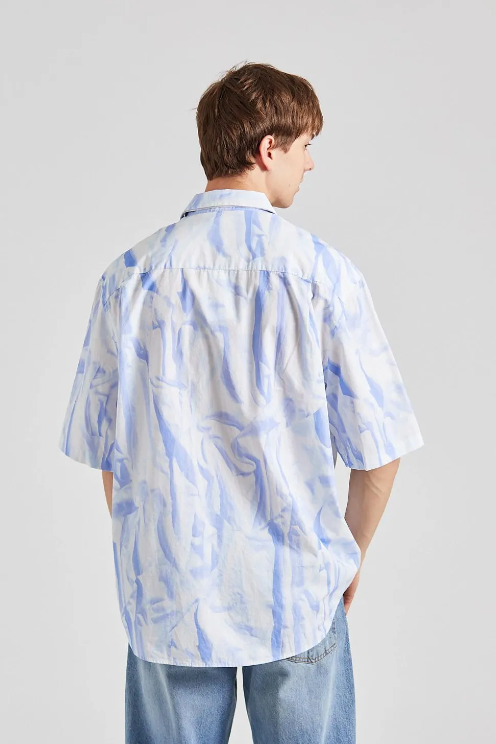 Aron SS Shirt Creased Print
