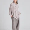Asymmetric Ruffle Blouse Heather