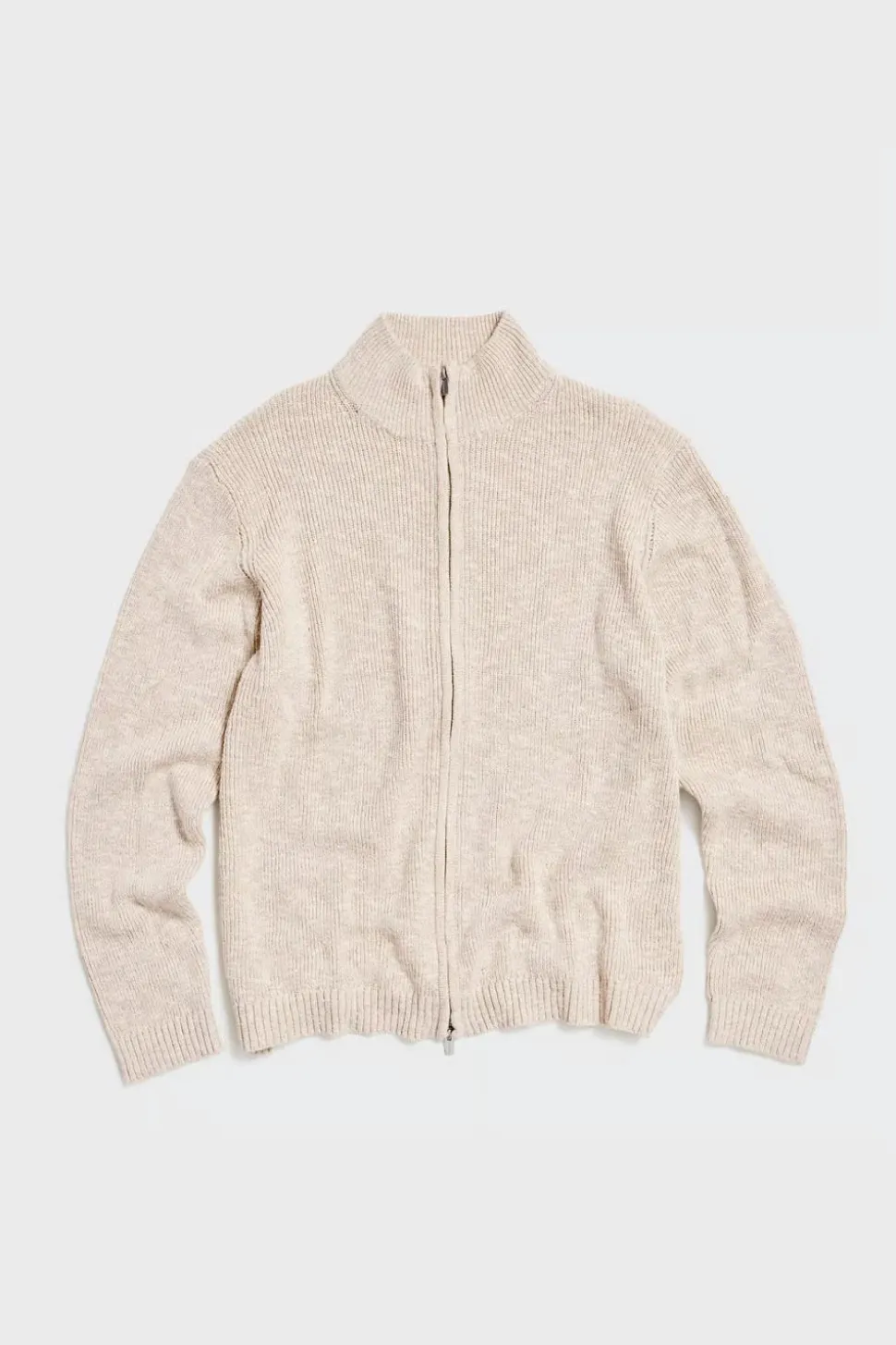 Atlantic Zip Cardigan Sand Mix