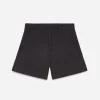 Baggy Cotton Shorts Washed Black