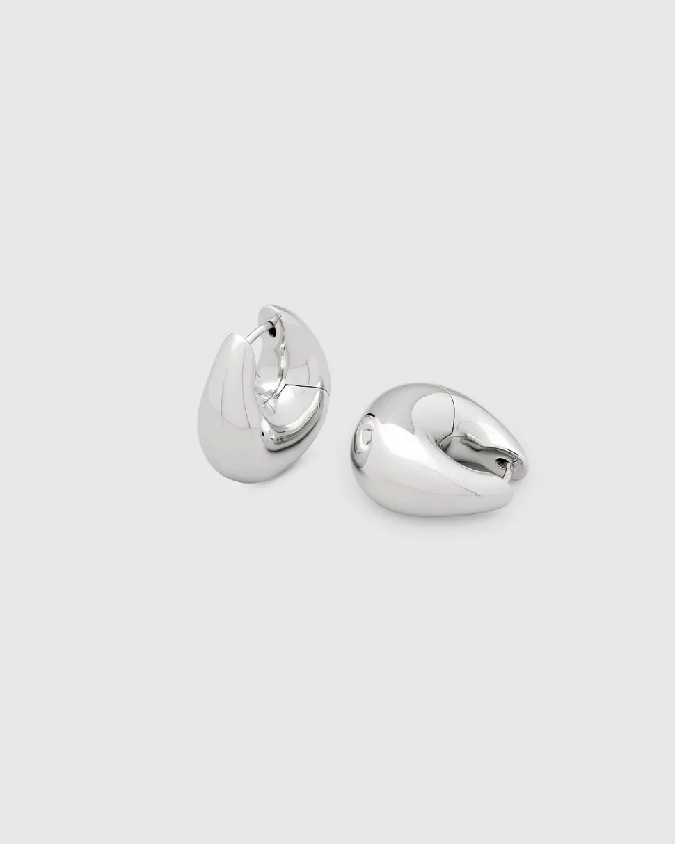 Bao Hoops Medium Silver