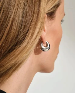 Bao Hoops Medium Silver