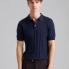 Barto Stripe Poloshirt Night Blue
