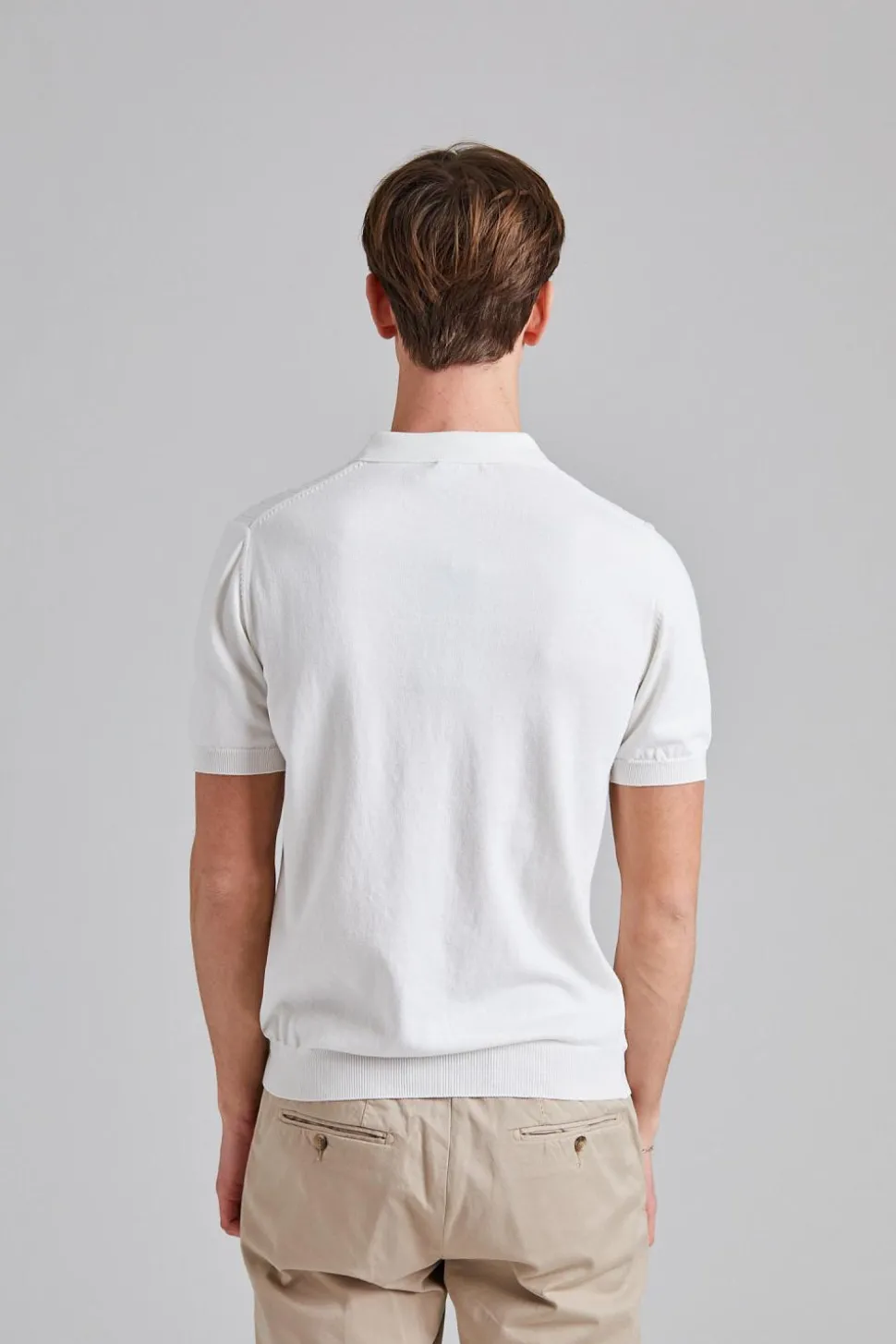 Barto Stripe Poloshirt Snow White