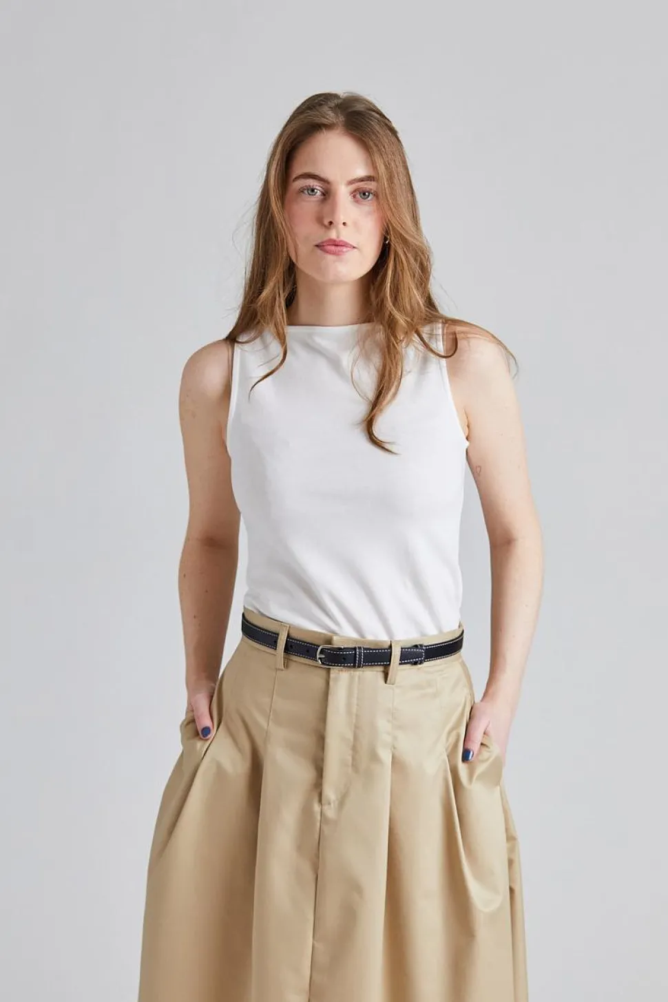 Beatris Top White