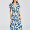 Bellavista Midi Dress Isadora Floral Navy
