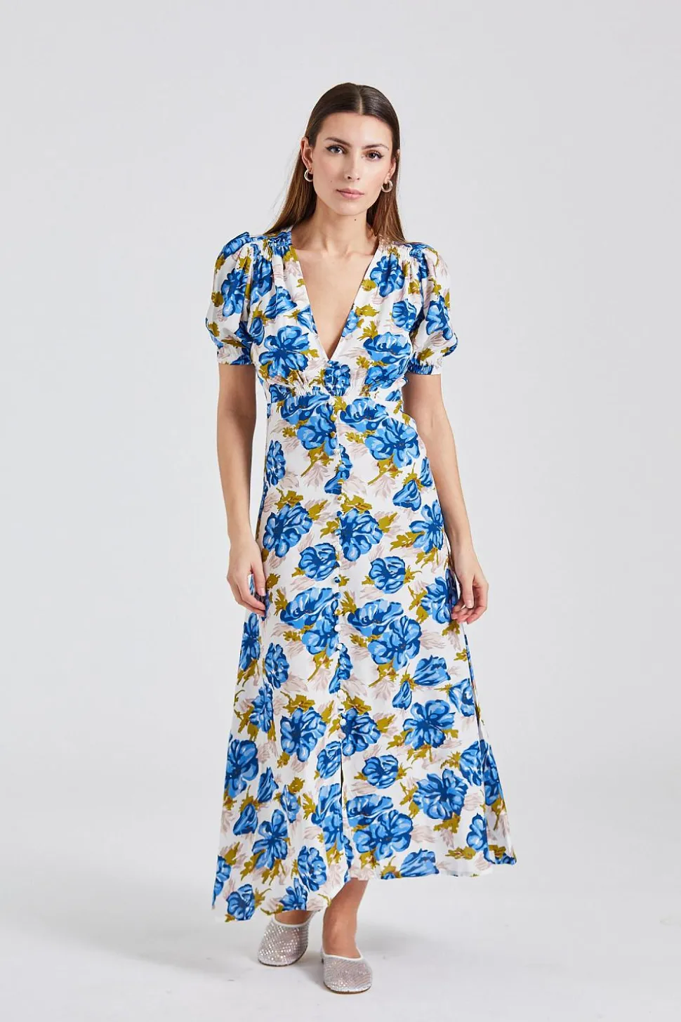 Bellavista Midi Dress Isadora Floral Navy