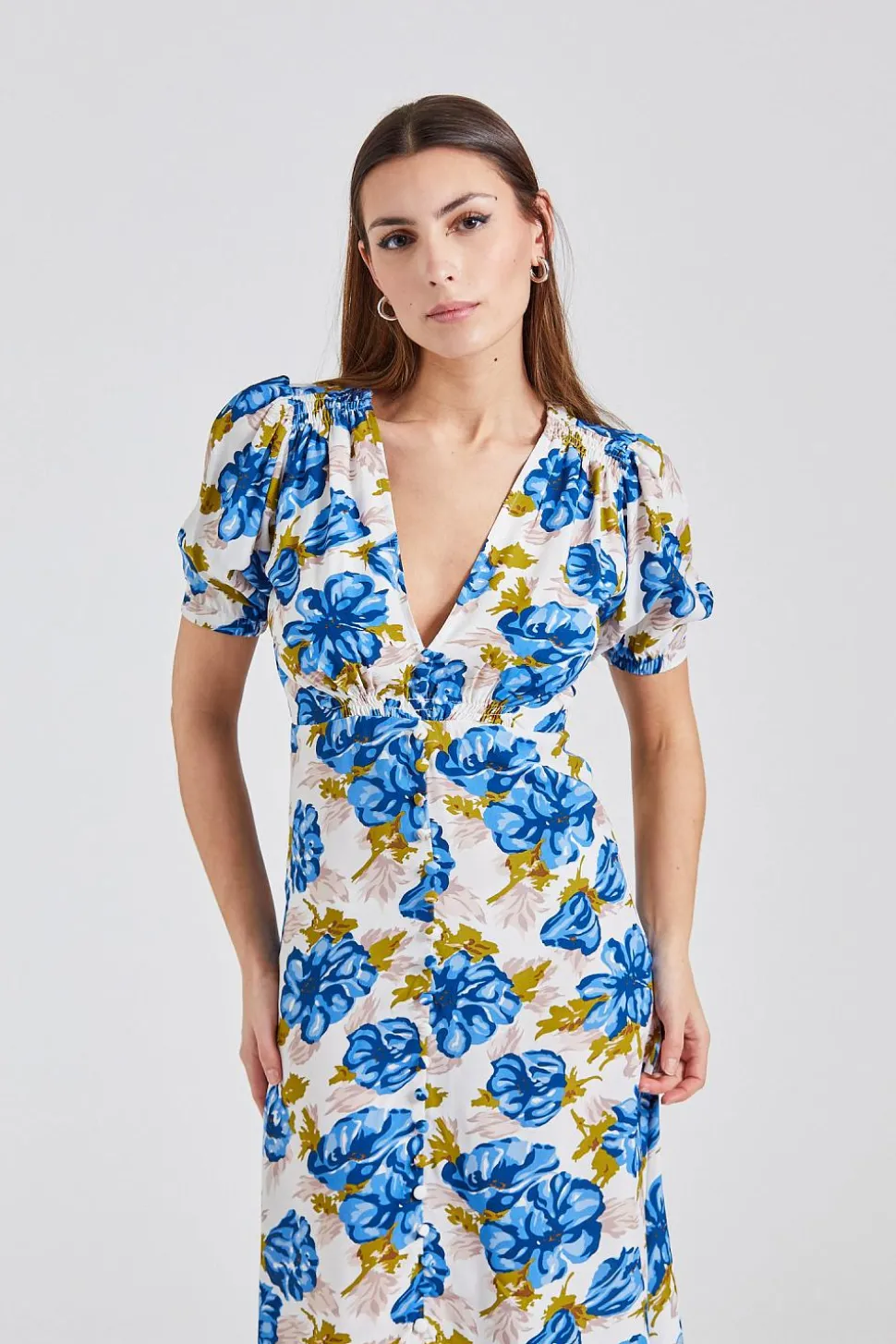 Bellavista Midi Dress Isadora Floral Navy