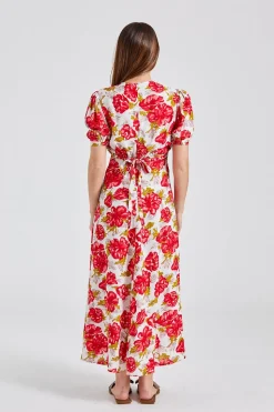 Bellavista Midi Dress Isadora Floral Red