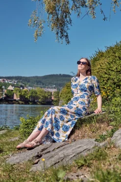 Bellavista Midi Dress Isadora Floral Navy