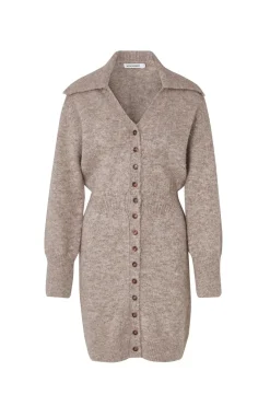 Bern Knitted Mini Dress Beige