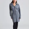 Bern Knitted Mini Dress Grey Mel