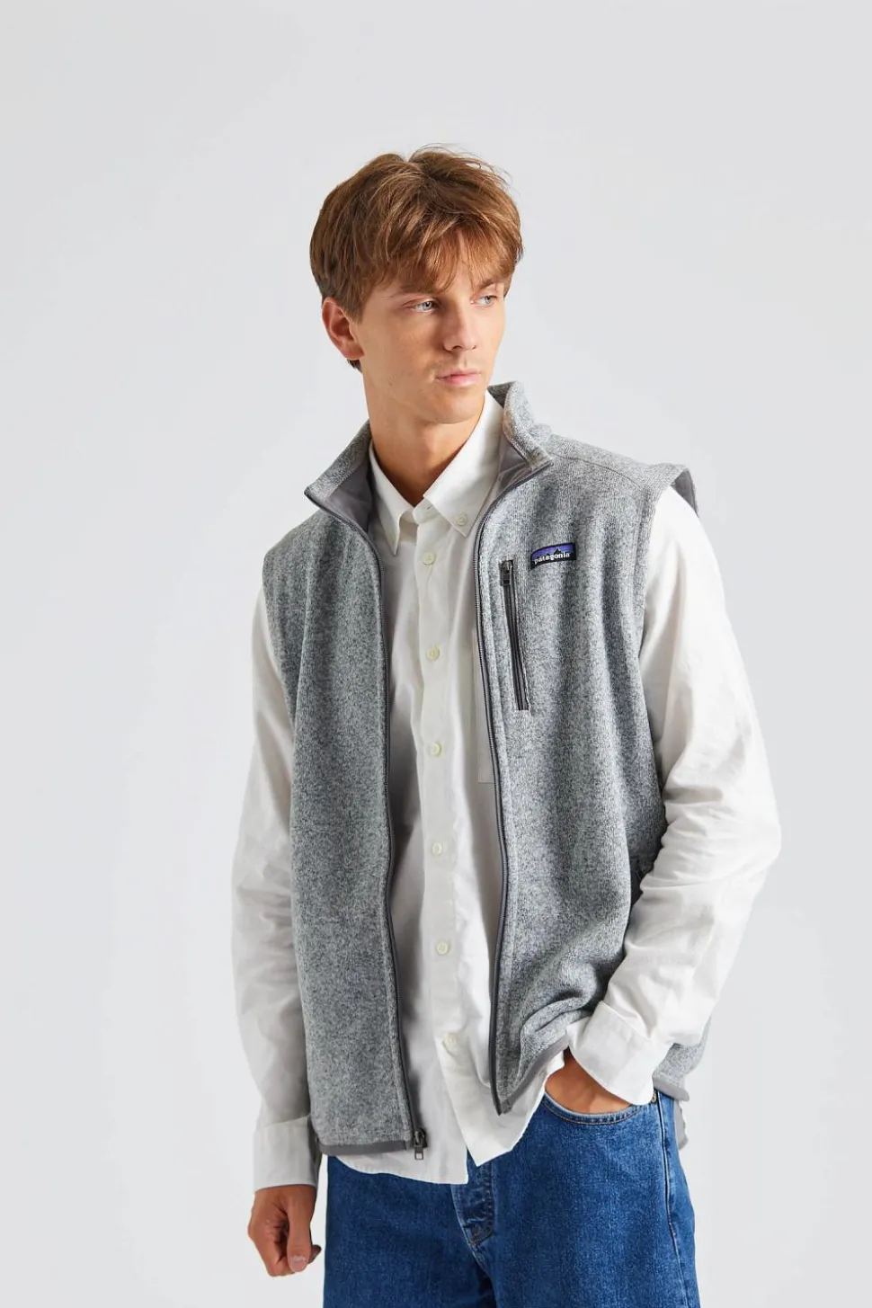 Better Sweater Vest Stonewash
