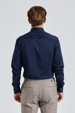 Blå Jerseyskjorte Slim