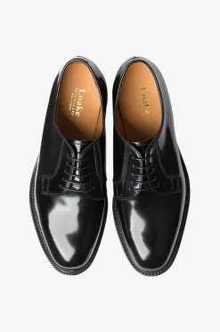 771 Black Polished Plain Derby