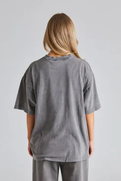 Blurred Logo T-Shirt Faded Grey FN-UX-TSHI000105