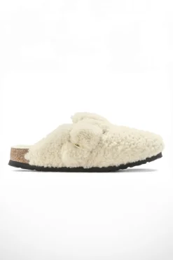 Boston Big Buckle Shearling Eggshell