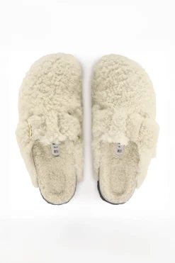 Boston Big Buckle Shearling Eggshell